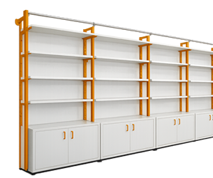 Wall Rack with Cabinet