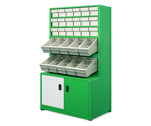 Medical Box Rack with Cabinet