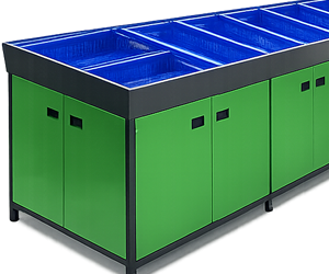 Fruits & Vegetable Counter with Cabinet